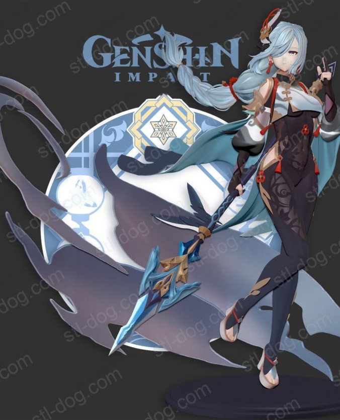 申鹤  – 原神 3D打印模型图纸